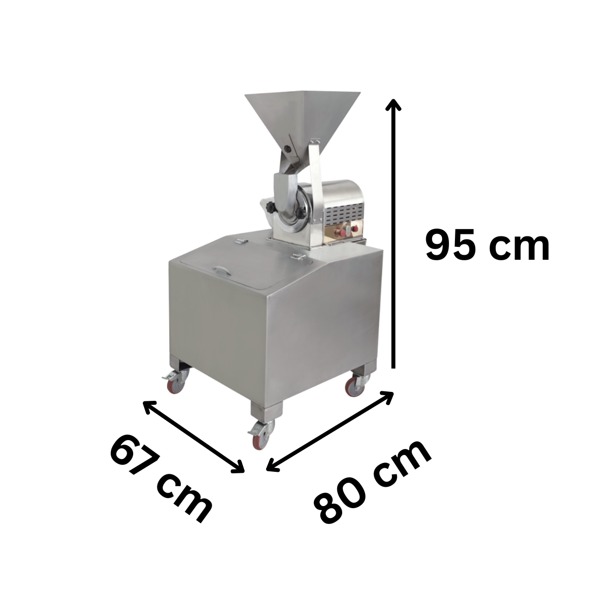 Masina Zahar Pudra Profesionala, 80 kg/ora, 2.2 kW, Otel Inox - 1