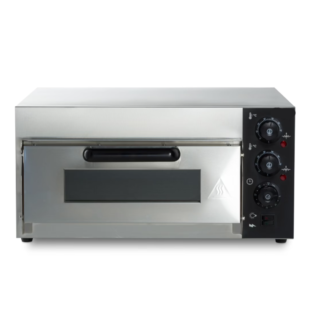 Cuptor profesional pizza cu 1 vatra, electric, baza din samota, 4 pizza x 20 cm - 1