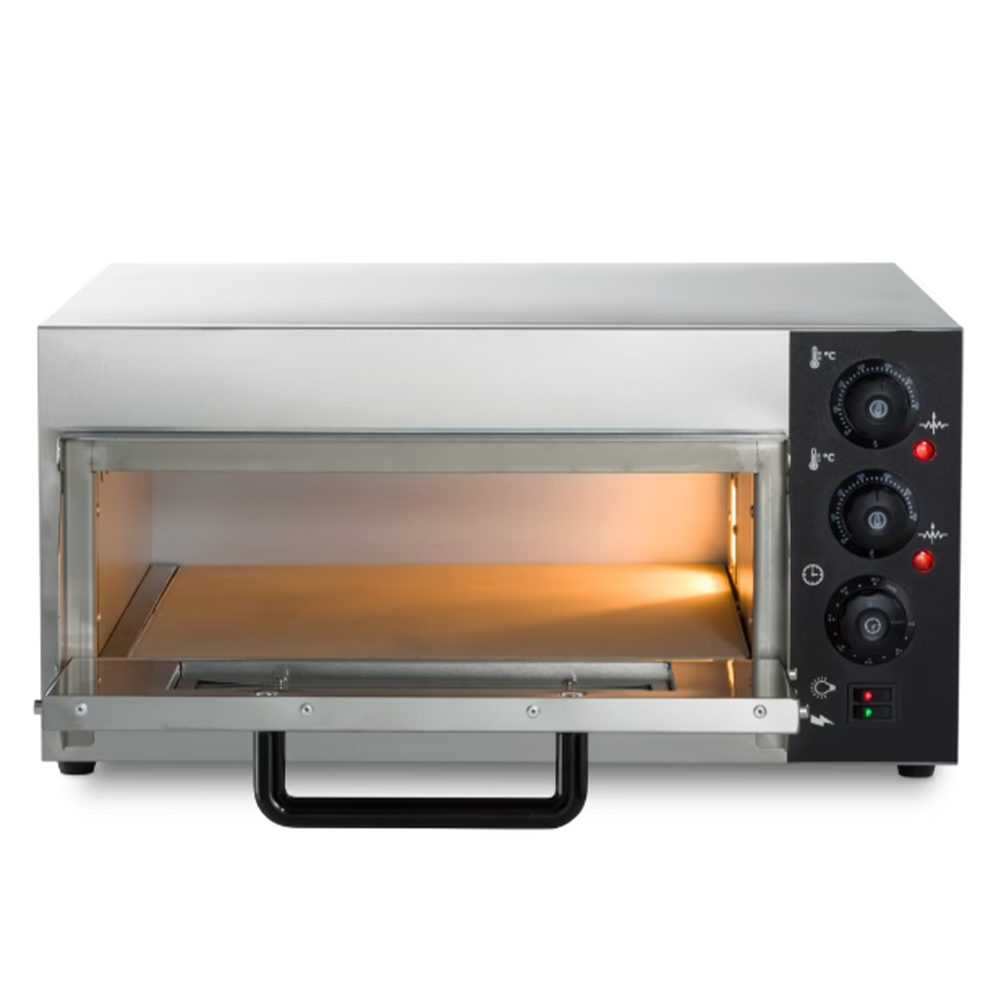 Cuptor profesional pizza cu 1 vatra, electric, baza din samota, 4 pizza x 20 cm - 2