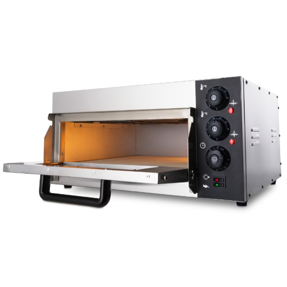 Cuptor profesional pizza cu 1 vatra, electric, baza din samota, 4 pizza x 20 cm - 4