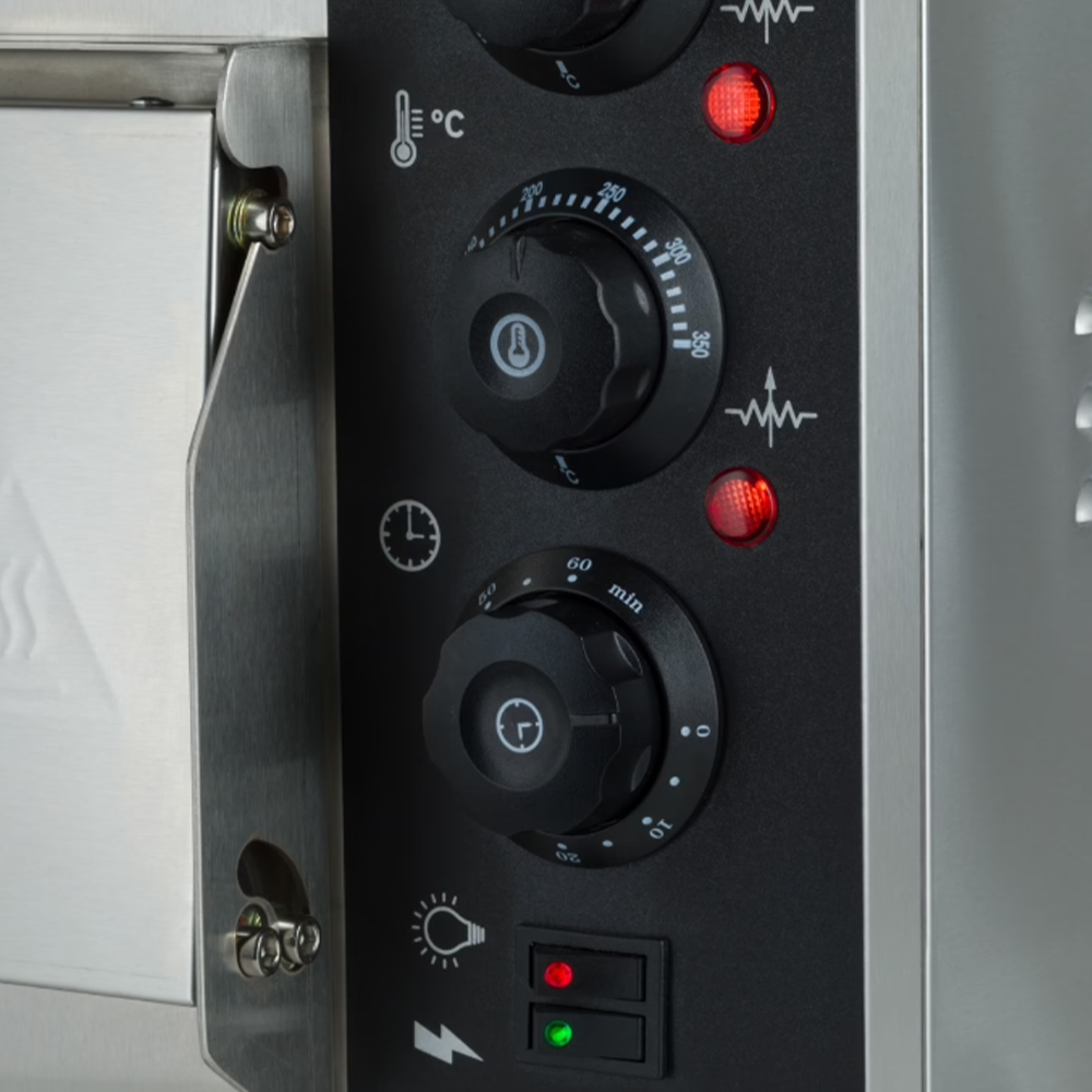 Cuptor profesional pizza cu 1 vatra, electric, baza din samota, 4 pizza x 20 cm - 6