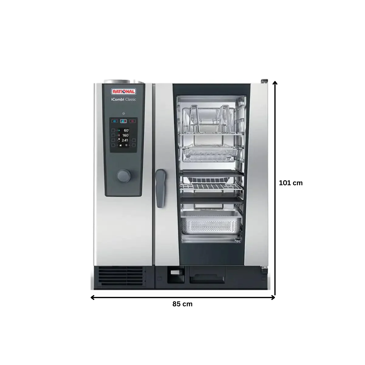 Cuptor profesional RATIONAL iCombi Classic gastro/patiserie, pe gaz cu umidificare automata si boiler, 10 tavi GN1/1 - 4
