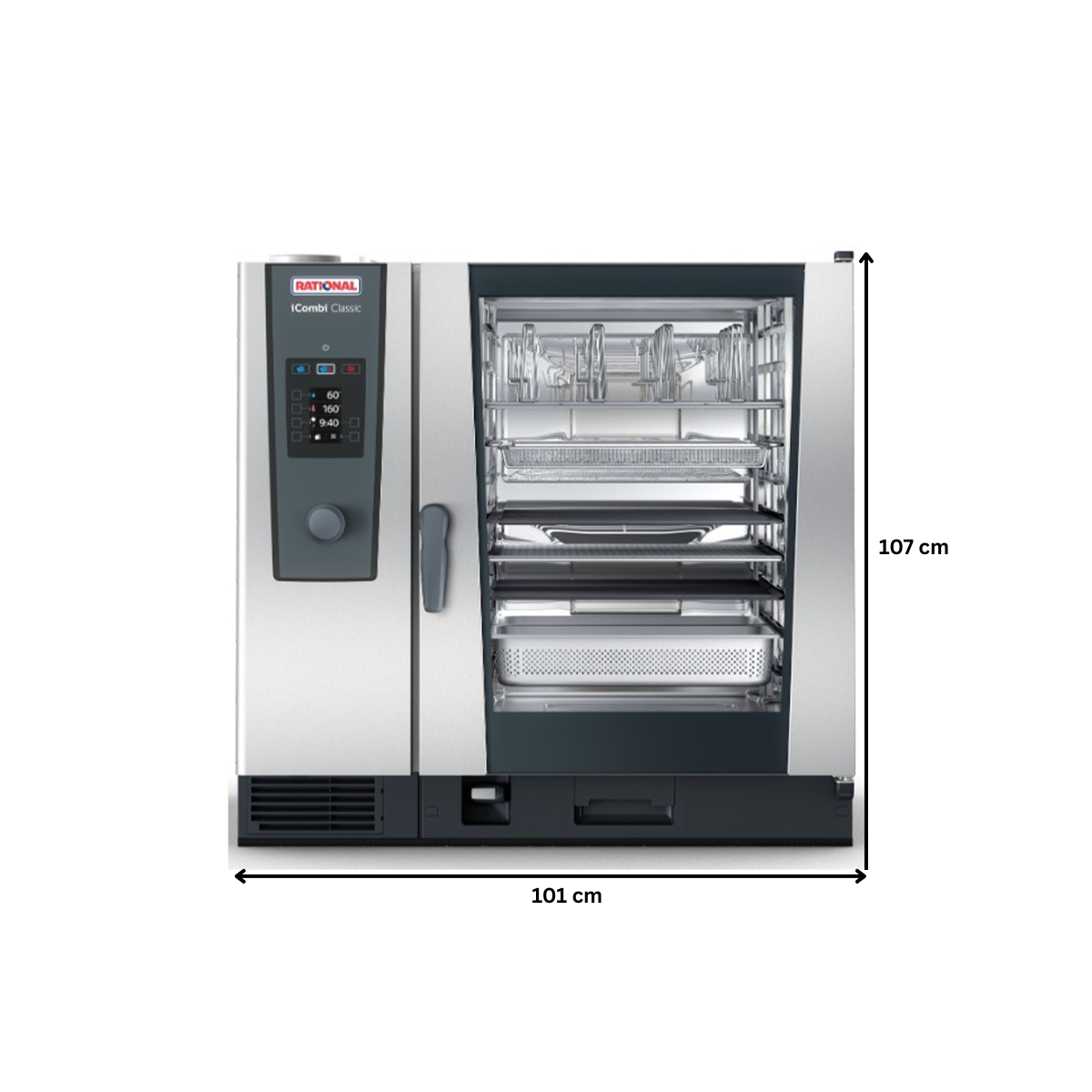 Cuptor profesional RATIONAL iCombi Classic gastro/patiserie, electric cu umidificare automata si boiler, 10 tavi GN2/1 - 4