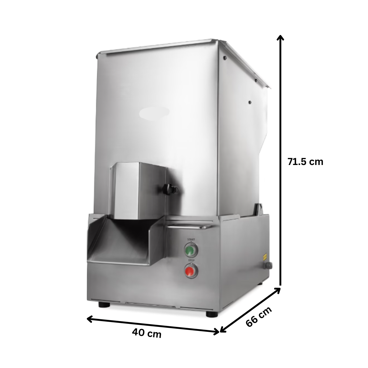 Masina electrica pentru taiat cartofi julienne, inox, 0.37 kW - 8