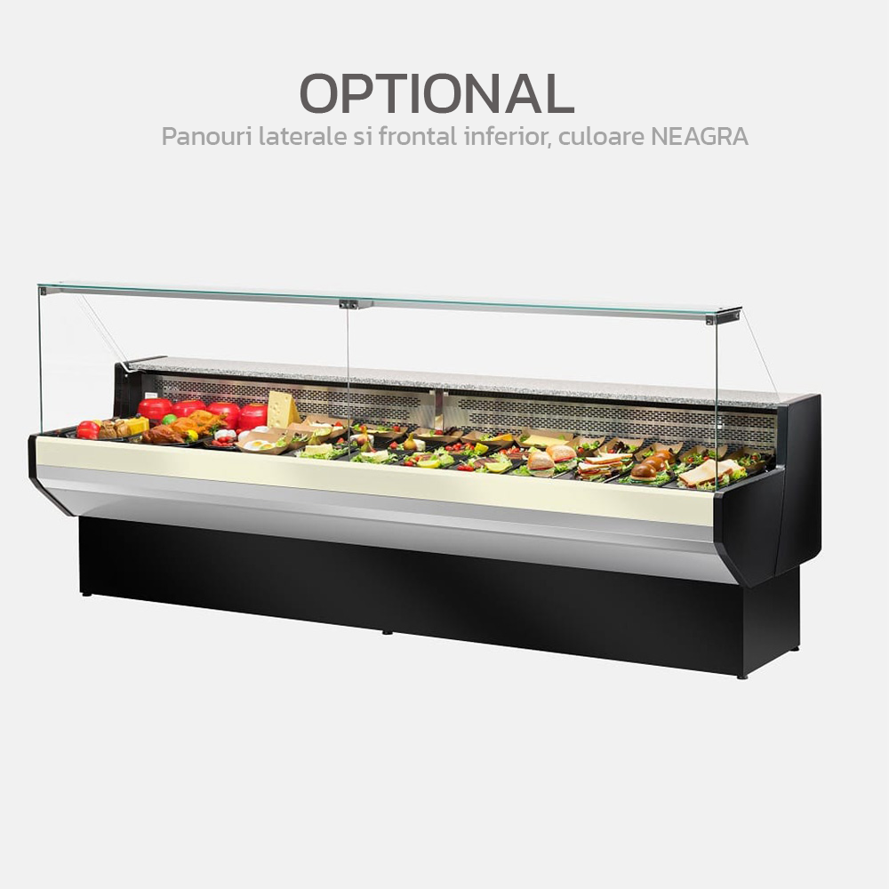 Vitrina frigorifica pentru mezeluri lactate, motor interior 300*91*130 cm - 4