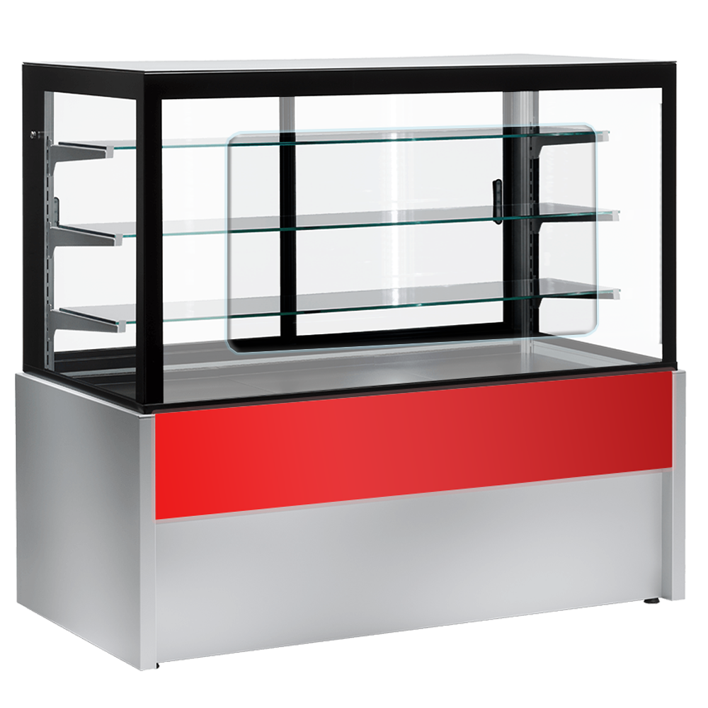 Vitrina frigorifica orizontala, cofetarie, geam drept self service 100 cm - 0