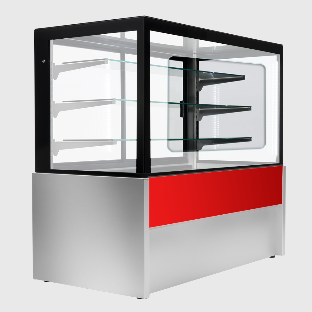 Vitrina frigorifica orizontala, cofetarie, geam drept self service 100 cm - 4