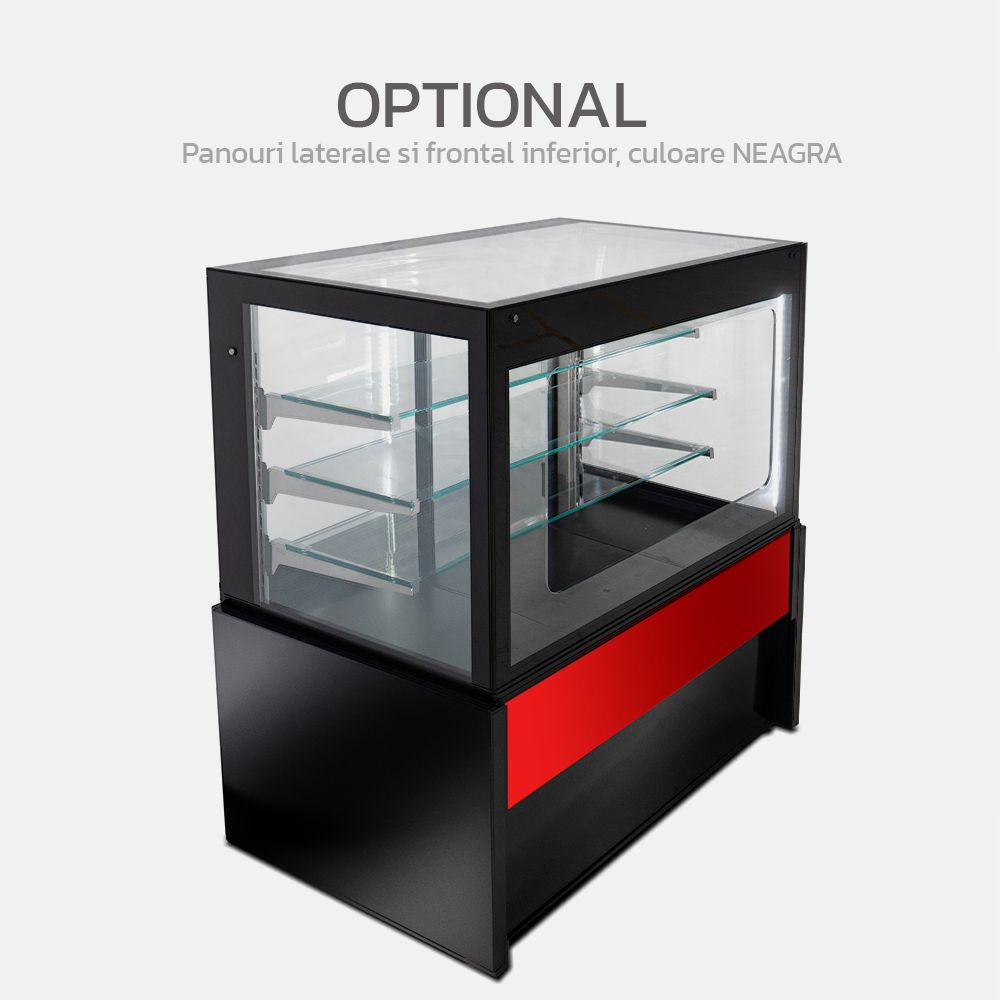 Vitrina frigorifica orizontala, cofetarie, geam drept self service 100 cm - 6