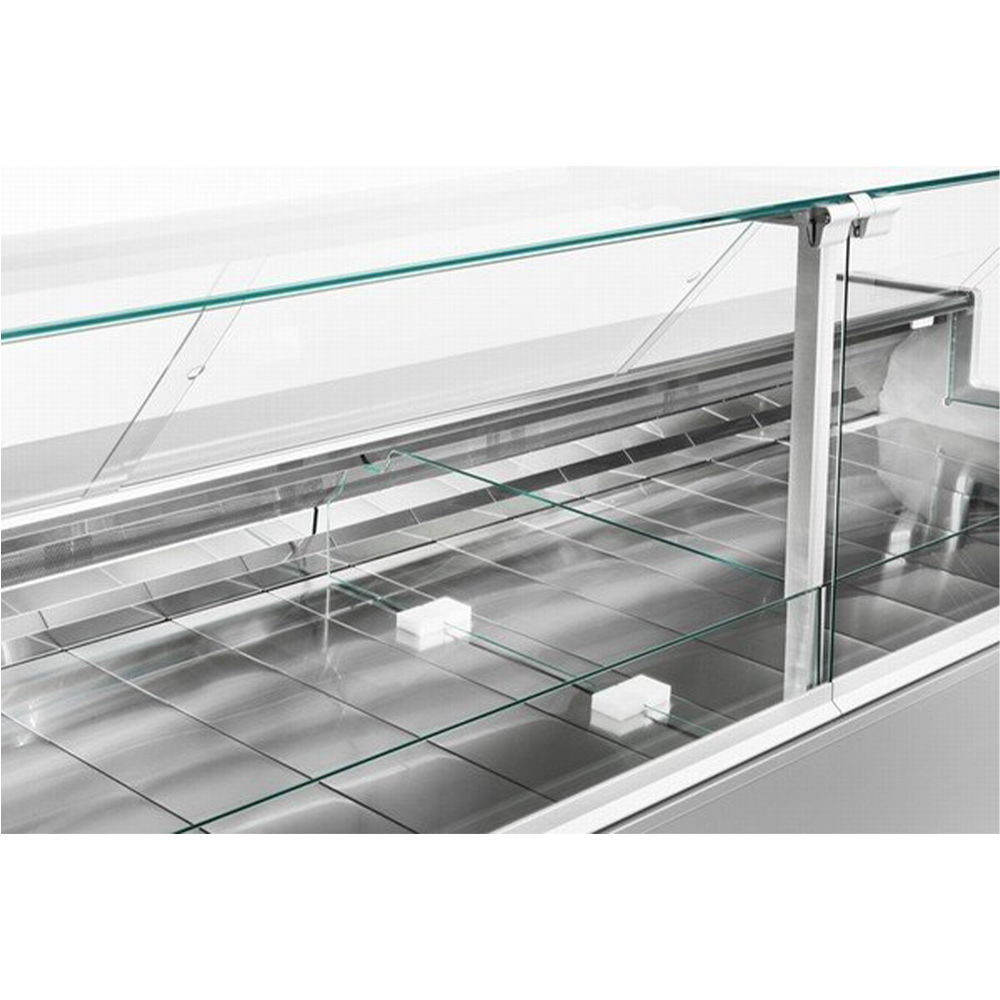 Vitrina frigorifica orizontala, carne, mezeluri, lactate, geam drept, ventilata 250 cm - 5