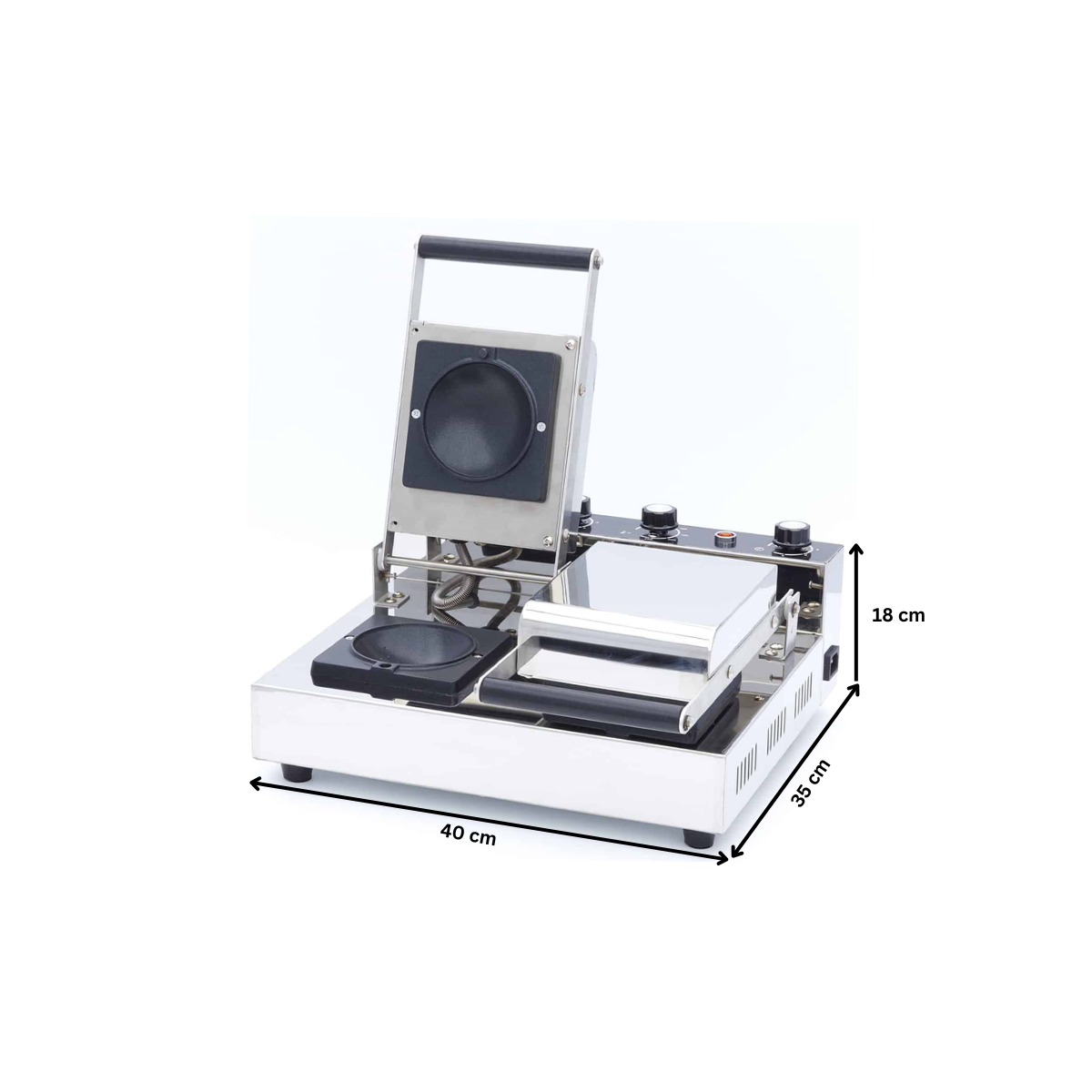 Aparat dublu pentru burgeri inchisi / gogosi umplute / briose / gelato panini - 6