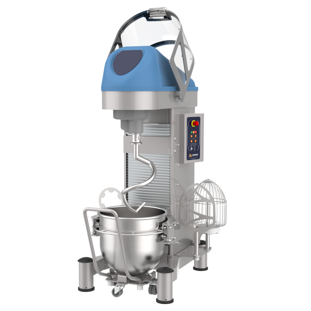 Mixer planetar cu cap fix, carucior si viteza variabila, 80 lt, 114*107*190 cm - 1