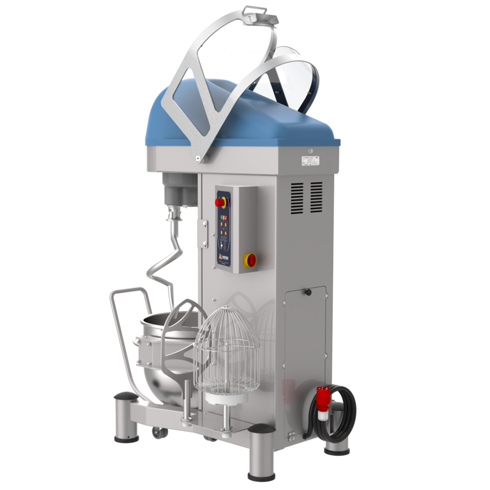 Mixer planetar cu cap fix, carucior si viteza variabila, 80 lt, 114*107*190 cm - 2