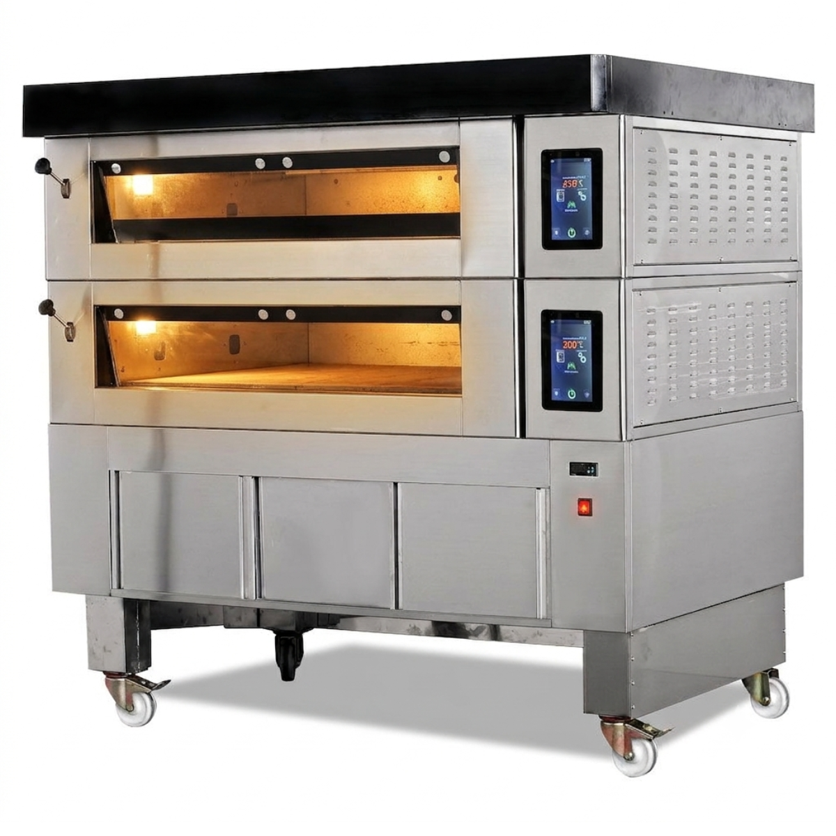 Cuptor profesional brutarie / patiserie, 2 x vetre, hota, dospitor cu roti - 7