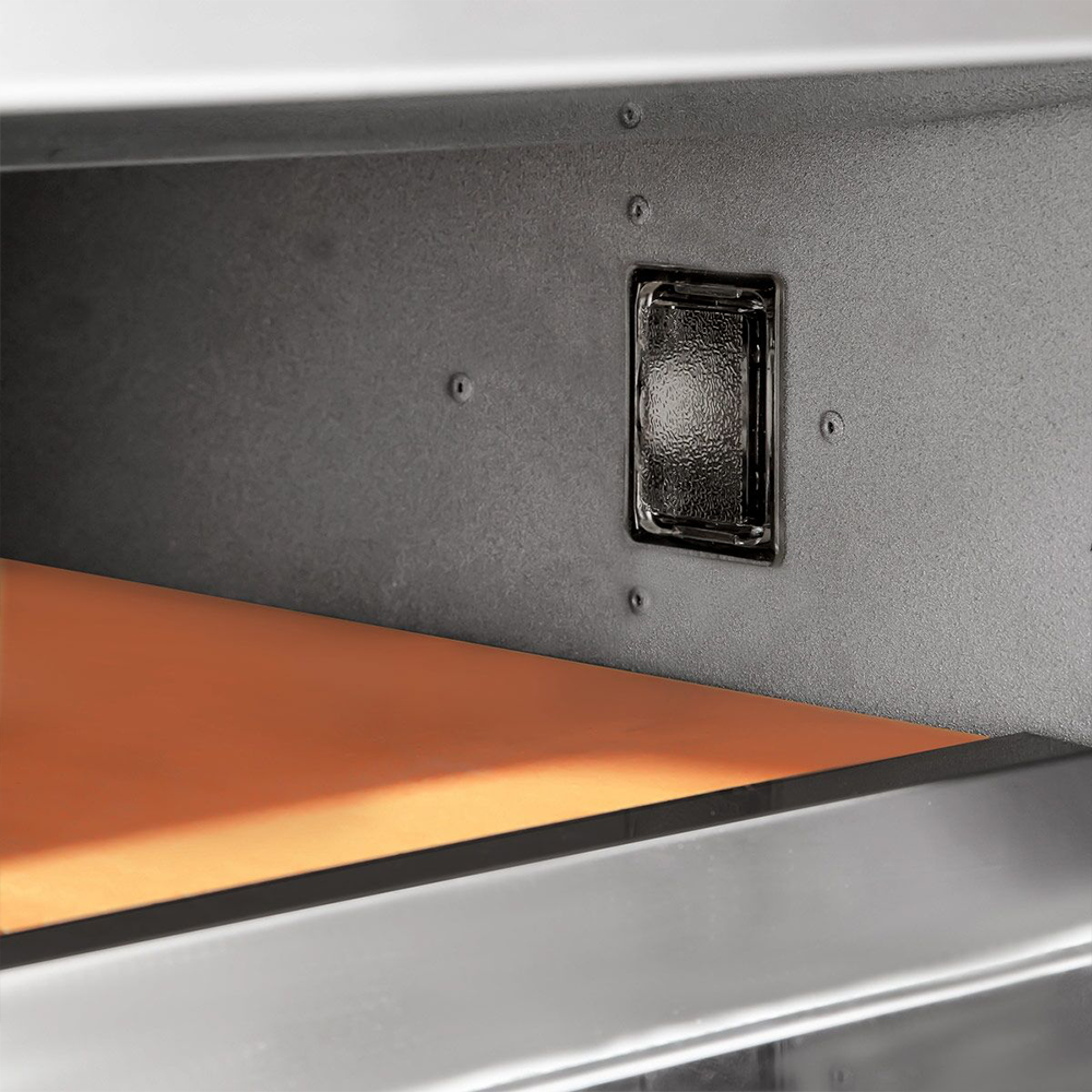 Cuptor profesional 1 vatra, brutarie / patiserie, cu suport, afisaj LCD, inox, 6 tavi,  165*145*44 cm - 2