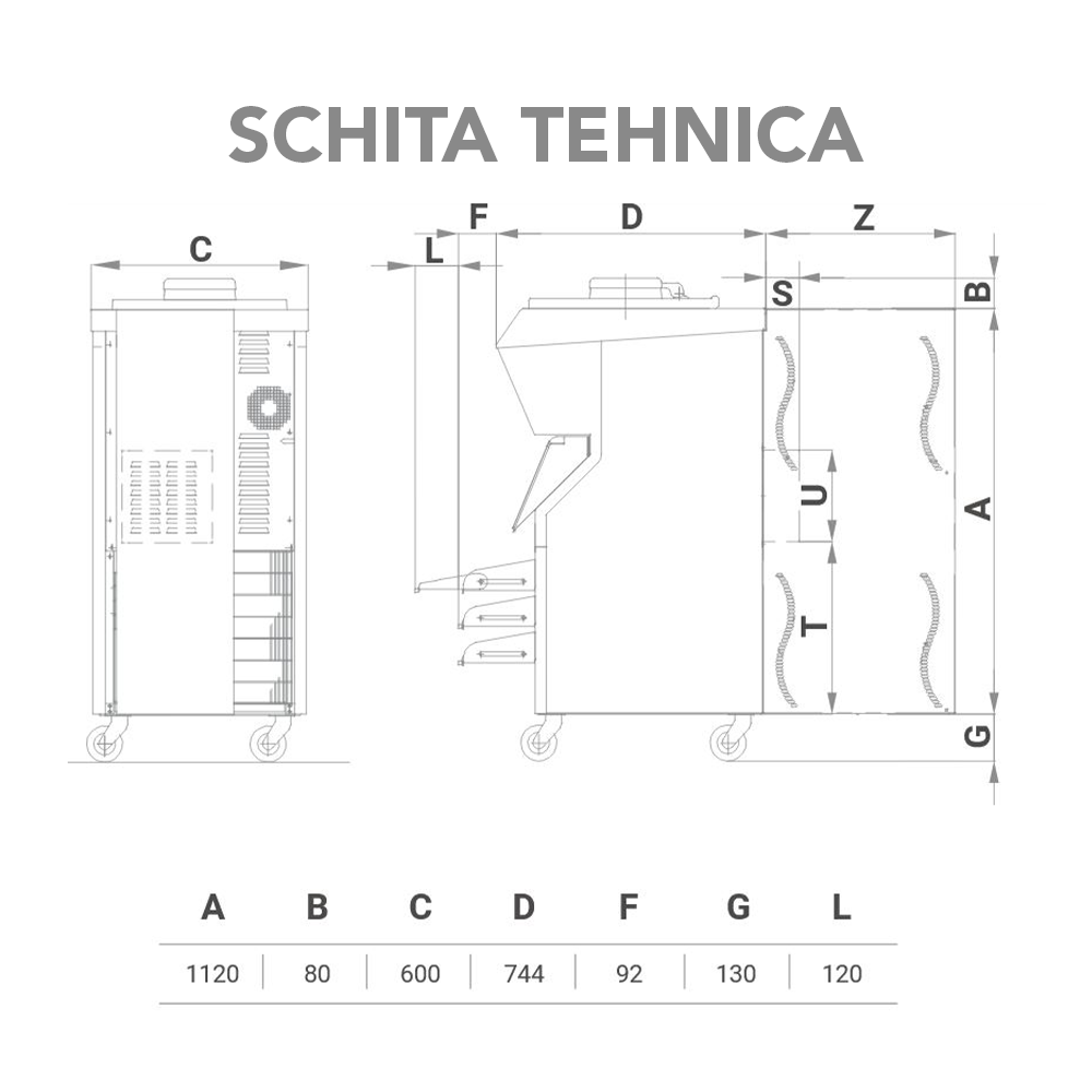 Robot profesional STAF59 pentru pasteurizare, maturare, producere creme 40 lt/100 min - 5
