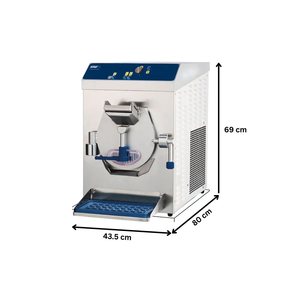 Masina de inghetata orizontala de banc STAF59 cu extractie automata si timer, 20 lt/h, control electromecanic - 2