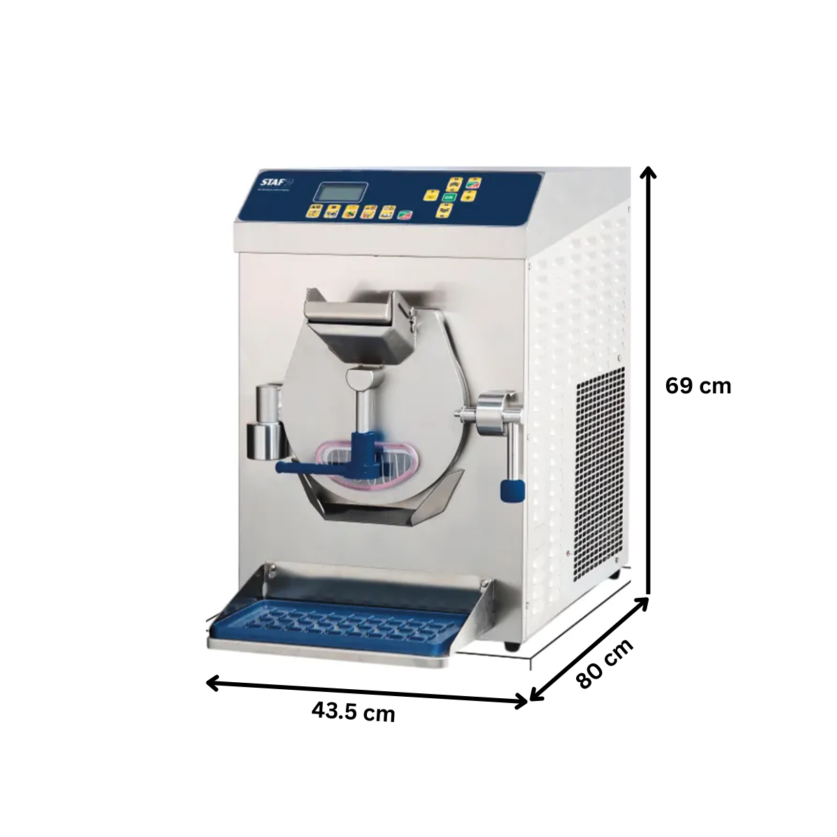 Masina de inghetata orizontala de banc STAF59 cu extractie automata, timer, 20 lt/h, panou digital, control densitate - 2