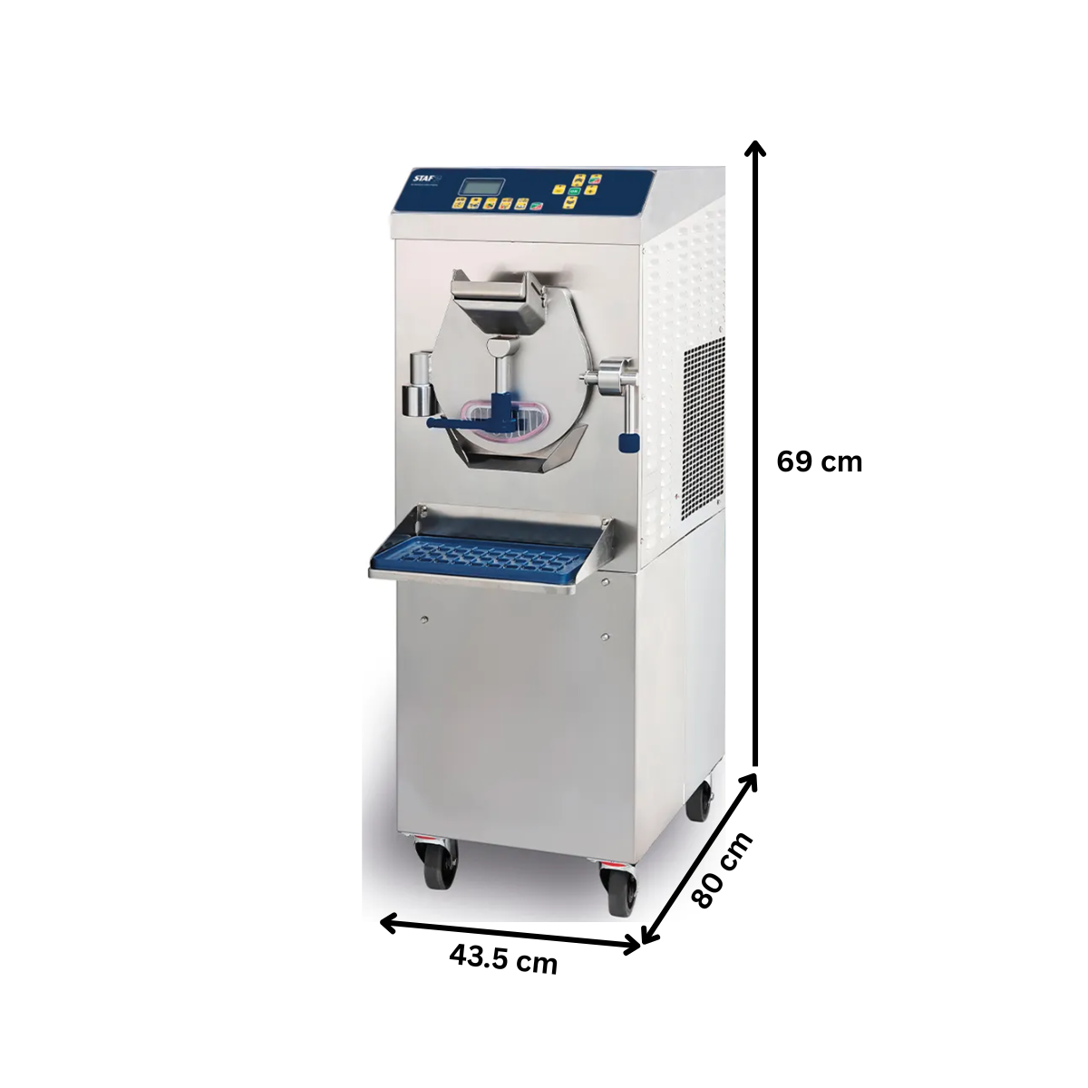 Masina de inghetata orizontala de banc STAF59 cu extractie automata, timer, 20 lt/h, panou digital, control densitate - 2