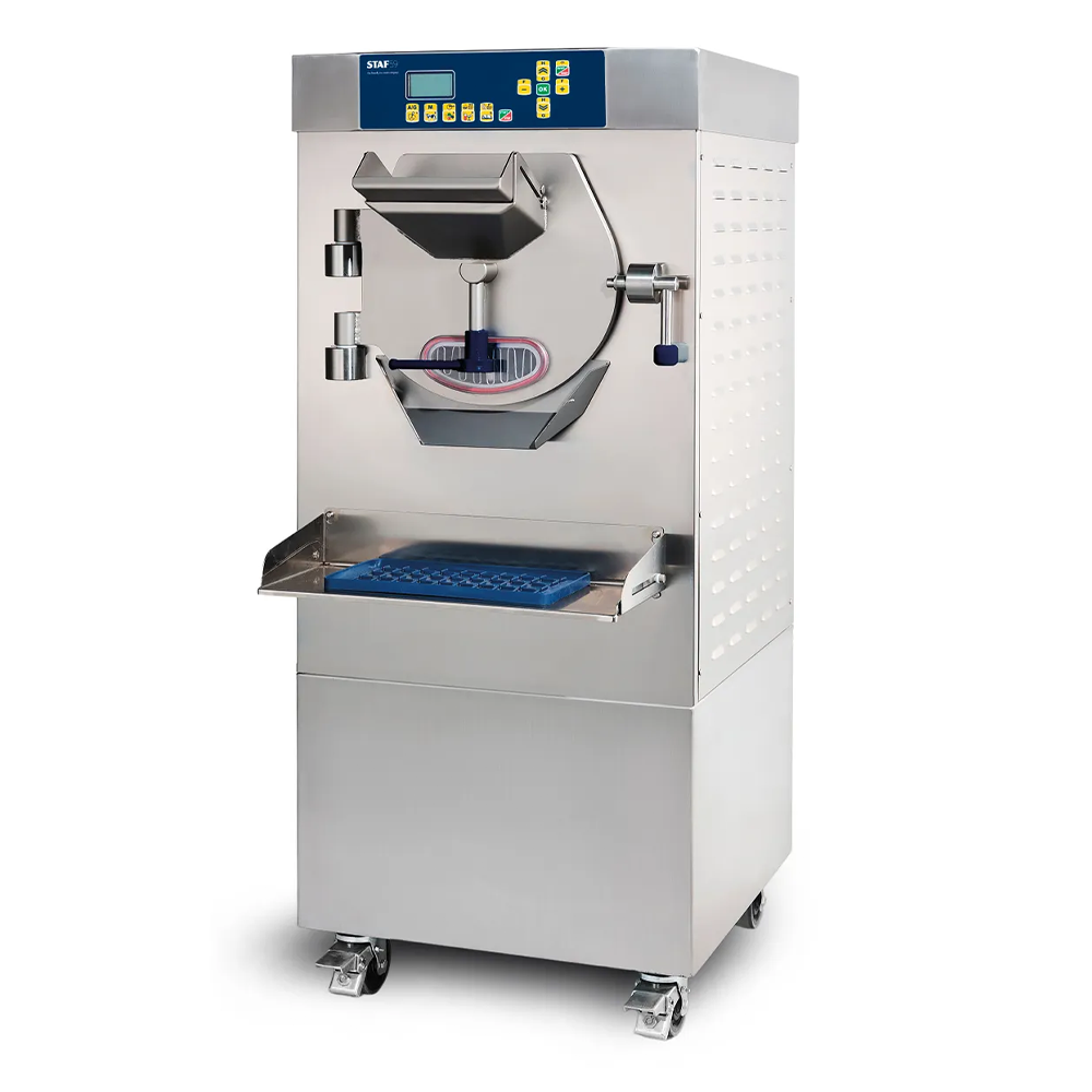 Masina de inghetata orizontala STAF59 cu extractie automata, timer, 80 lt/h, panou digital, control densitate - 0