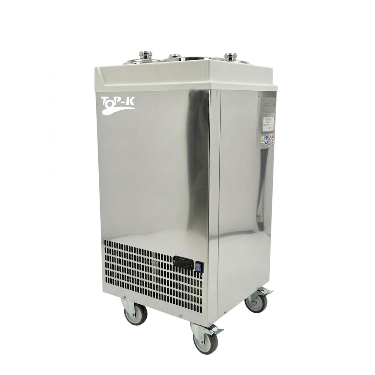 Vitrina frigorifica pentru inghetata STAF59 cu capace inox, 2 x 2,5 lt + 2 x 7,5 lt - 0