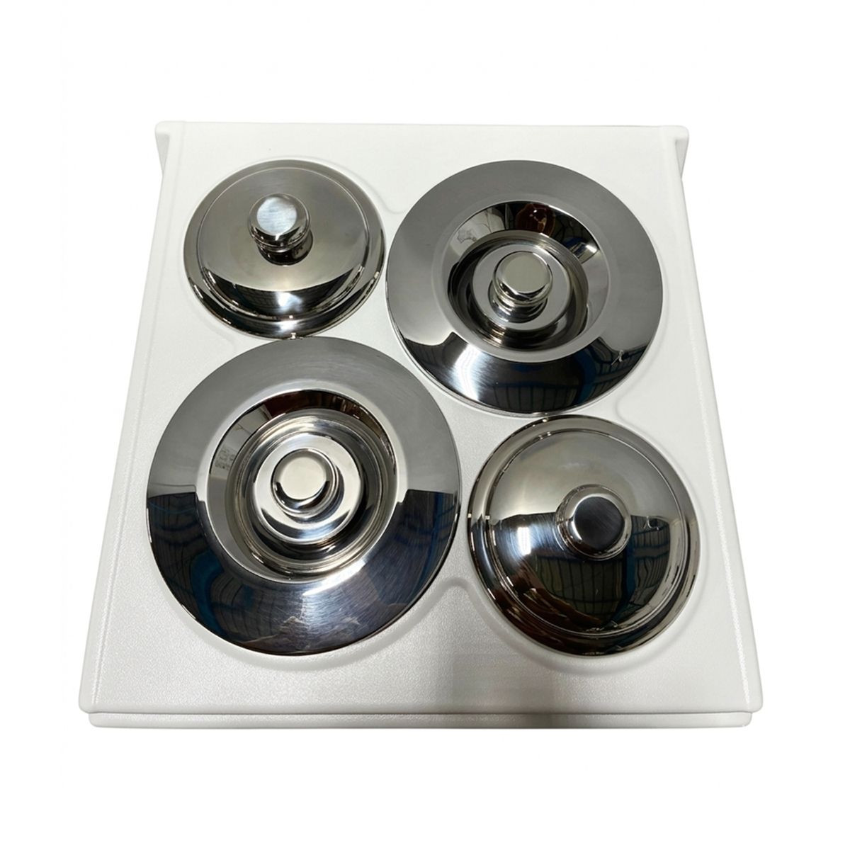 Vitrina frigorifica pentru inghetata STAF59 cu capace inox, 2 x 2,5 lt + 2 x 7,5 lt - 3