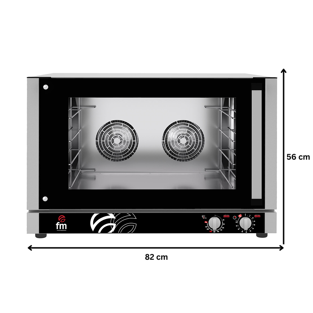 Cuptor profesional patiserie / gastronomie FM electric cu 4 tavi si panou de control mecanic - 2