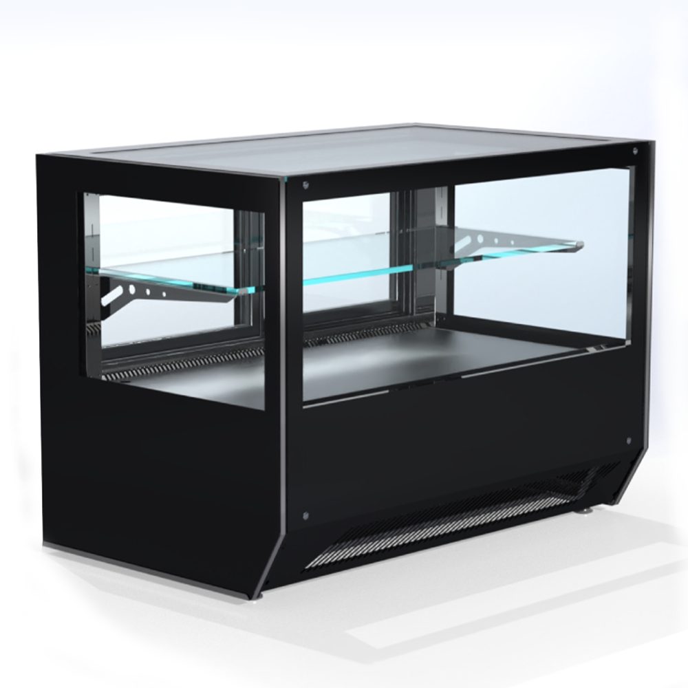 Vitrina calda de banc, geam drept 120 cm - 0