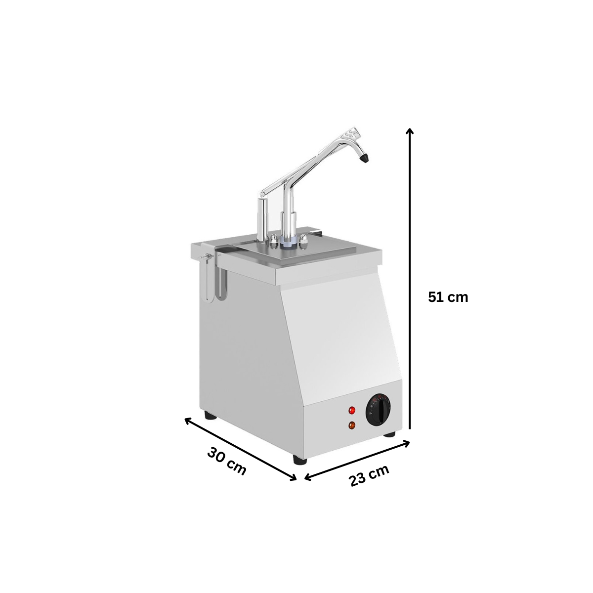 Dozator pentru sosuri calde, Bain-marie 1*GN 1/4 - 2