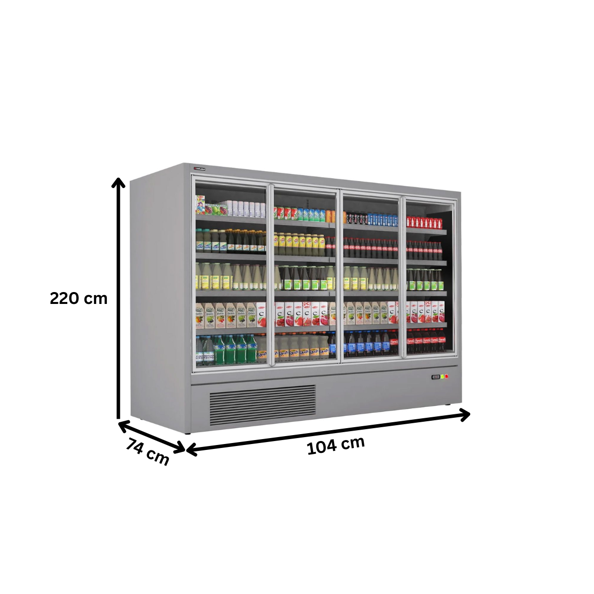 Raft frigorific pentru carne-mezeluri-lactate-bauturi 104 cm - motor interior - 4