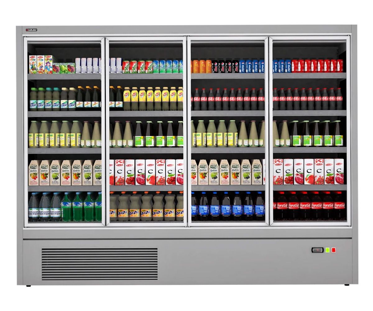 Raft frigorific pentru carne-mezeluri-lactate-bauturi 260 cm - motor interior - 1