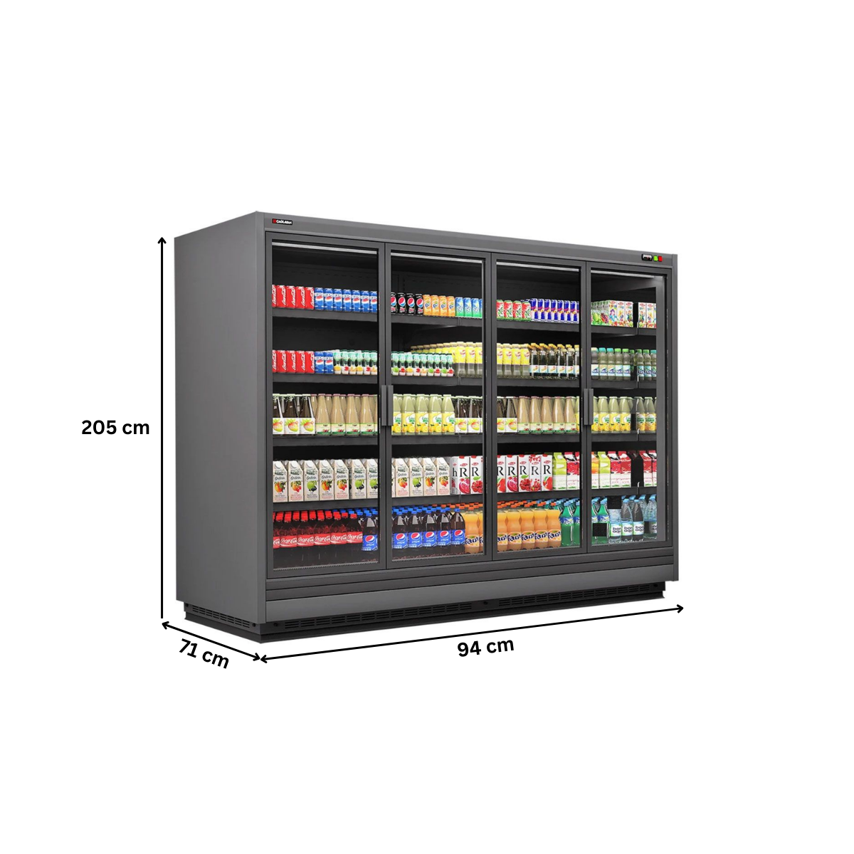 Raft frigorific pentru carne-mezeluri-lactate-bauturi 94 cm - motor exterior - 4