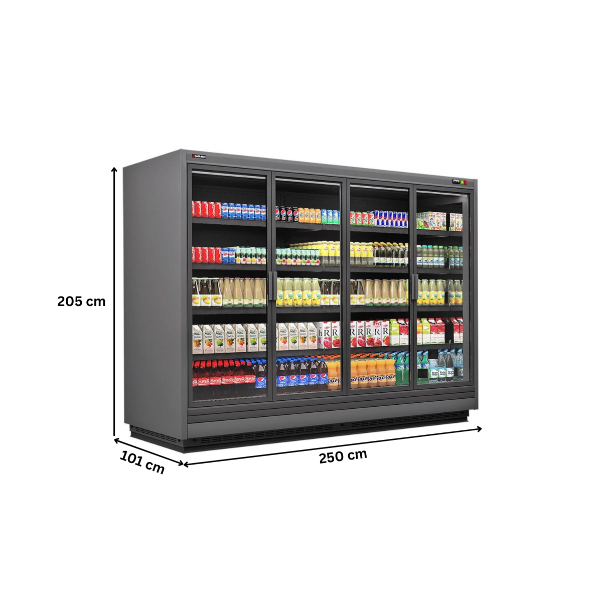 Raft frigorific pentru carne-mezeluri-lactate-bauturi 250 cm - motor exterior - 3