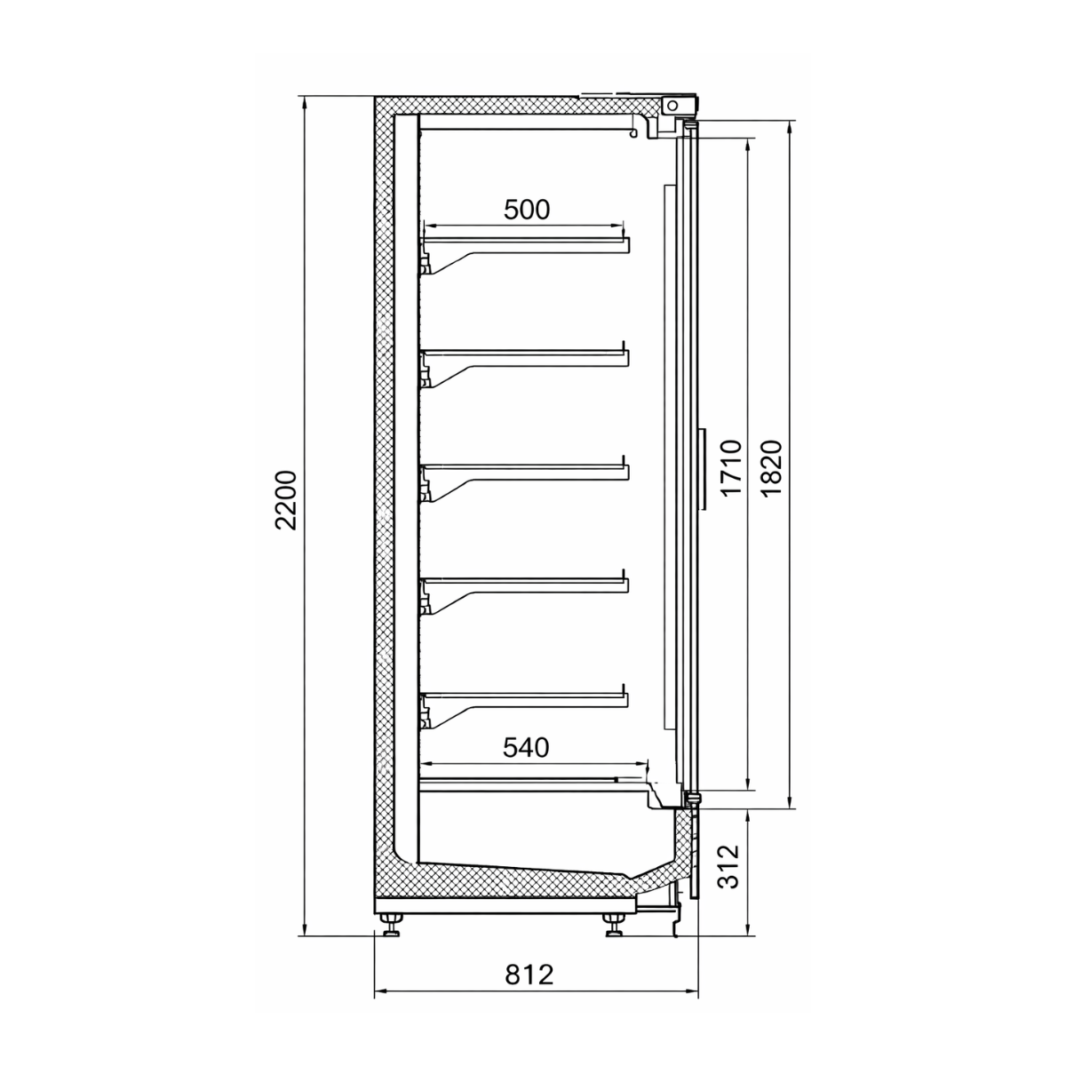 Raft frigorific pentru carne-mezeluri-lactate-bauturi 375 cm - motor exterior - 3
