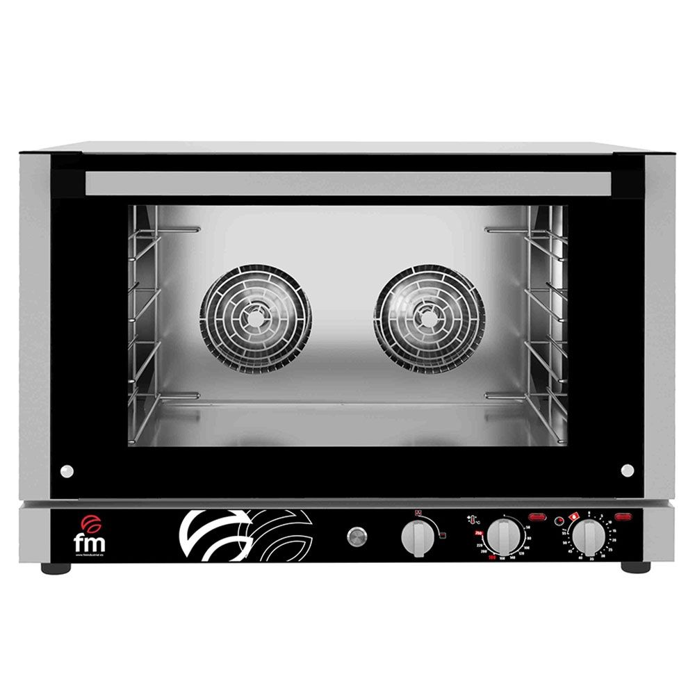 Cuptor profesional patiserie / gastronomie FM electric cu 4 tavi si panou de control mecanic 220V monofazic - 0