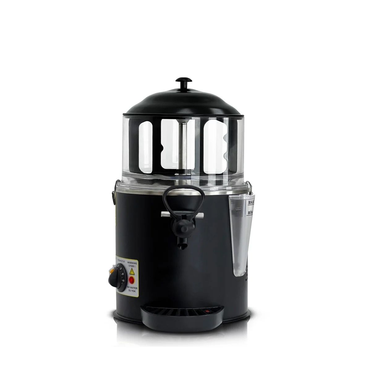 Dispenser pentru bauturi calde, ciocolata calda, supa, cafea, lapte cald, ceai, vin fiert, panou analog, capacitate 5L - 0