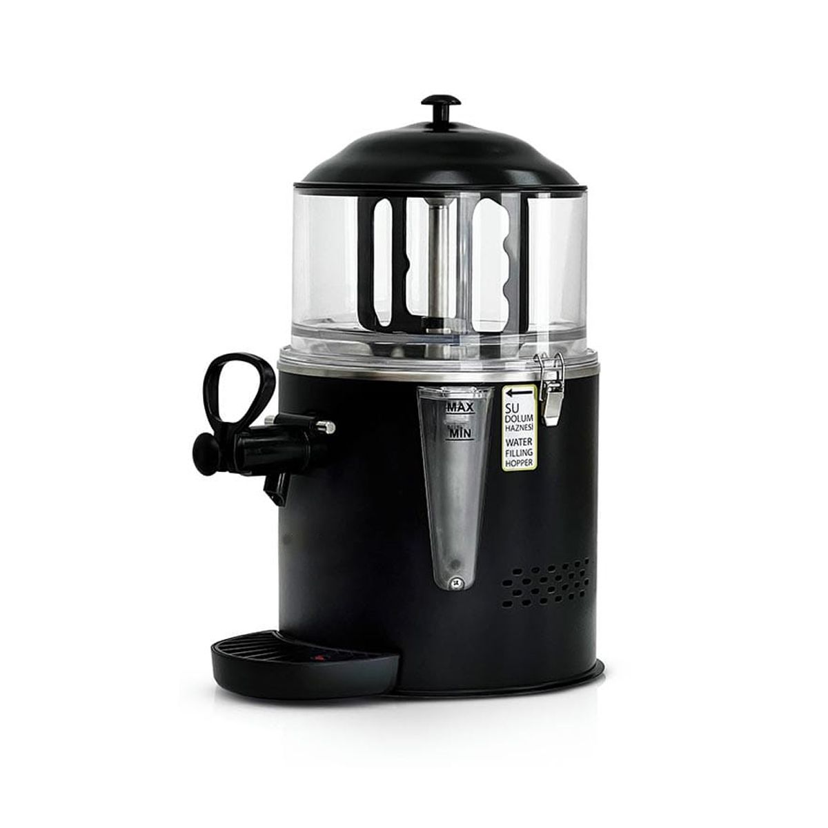 Dispenser pentru bauturi calde, ciocolata calda, supa, cafea, lapte cald, ceai, vin fiert, panou analog, capacitate 5L - 1