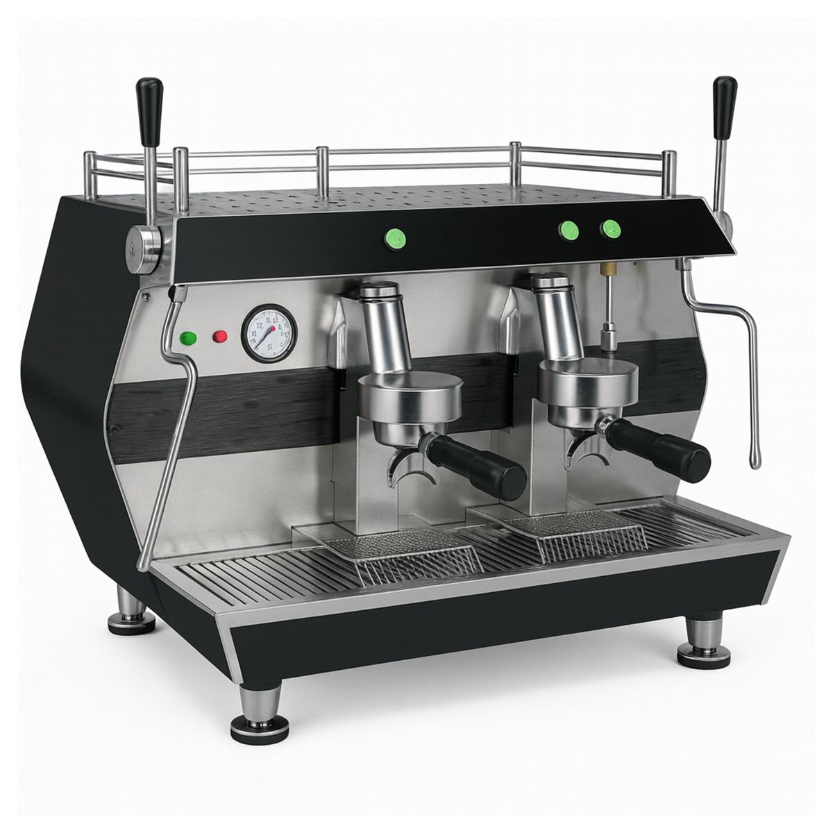 Espressor automat Cappuccino cu 2 grupuri, INOX, 11 L, 4.5 kW - 1