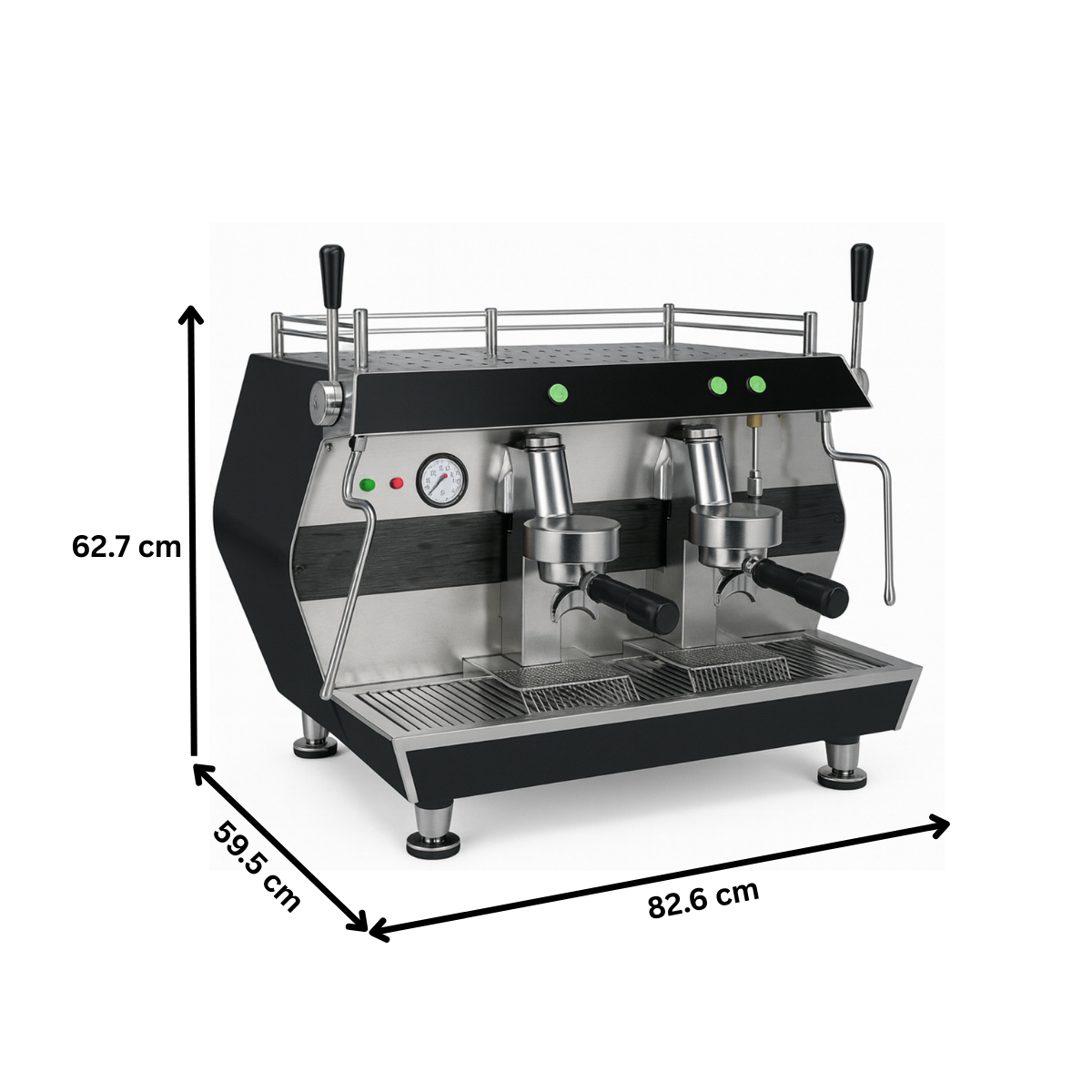 Espressor automat Cappuccino cu 2 grupuri, INOX, 11 L, 4.5 kW - 3