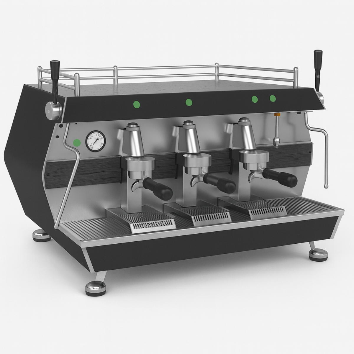 Espressor automat Cappuccino cu 3 grupuri, INOX, 19 L, 5 kW - 4