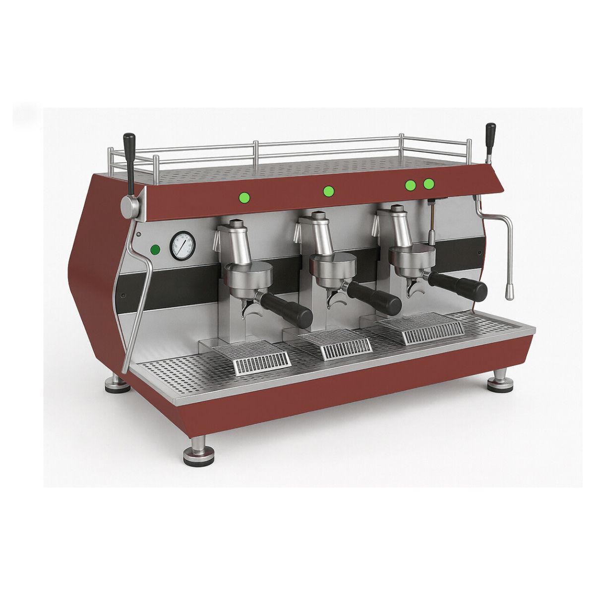 Espressor automat Cappuccino cu 3 grupuri, INOX, 19 L, 5 kW - 6