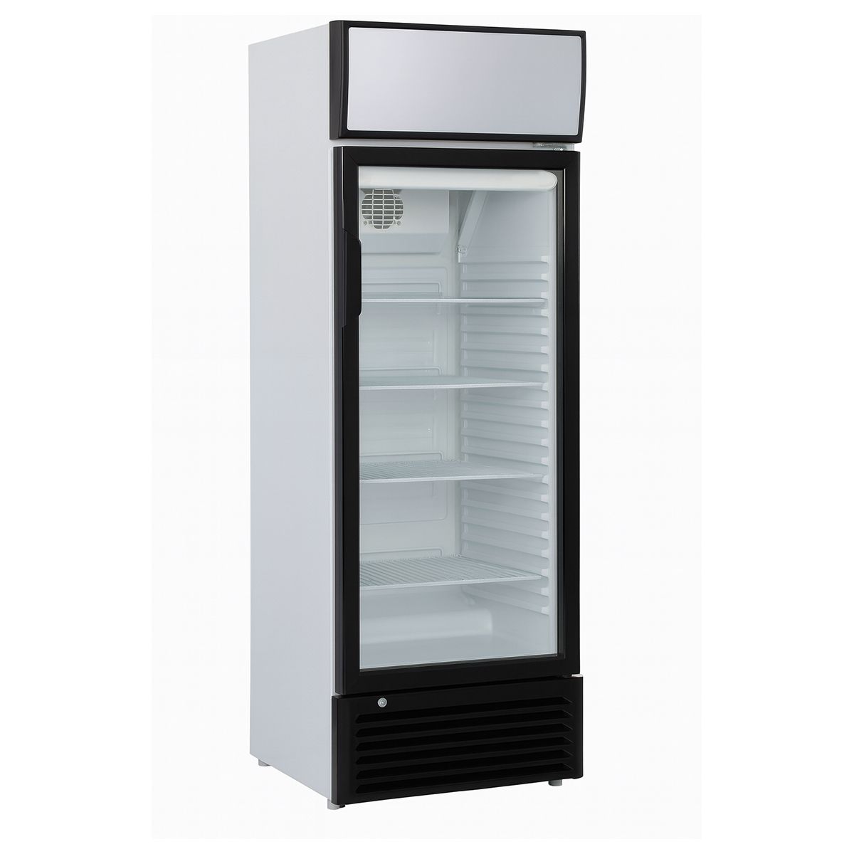 Vitrina frigorifica verticala cu 1 usa din sticla, 290 L, Iluminare interioara LED, +2°C / +8°C, Eficienta energetica - 0