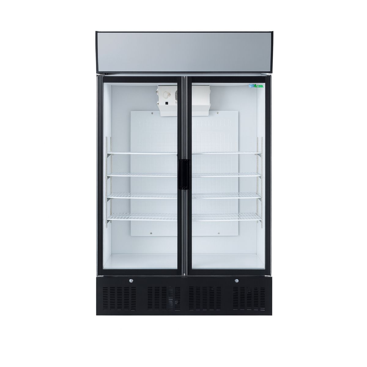 Vitrina frigorifica verticala cu 2 usi din sticla, 620 L, Iluminare interioara LED, +2°C / +8°C - 1