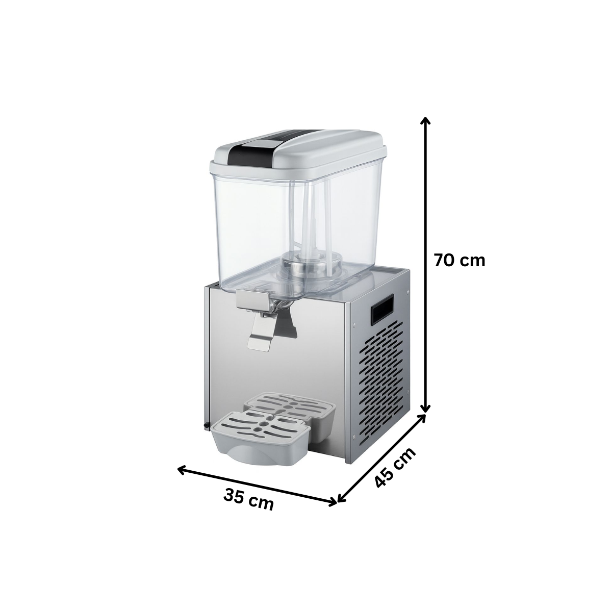 Dozator bauturi: suc, limonada, ayran, iaurt, ceai rece, cafea rece, capacitate 1 bazin 18 lt cu mixer - 3