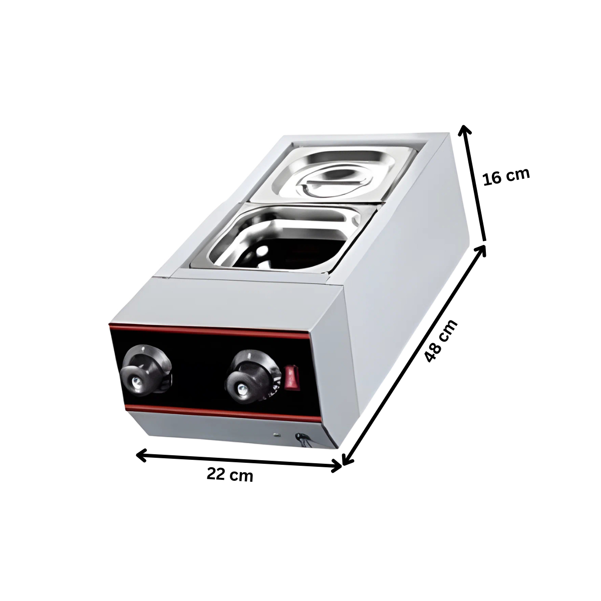 Ciocolatiera, inox, 3 lt, 22*48*16 cm - 1