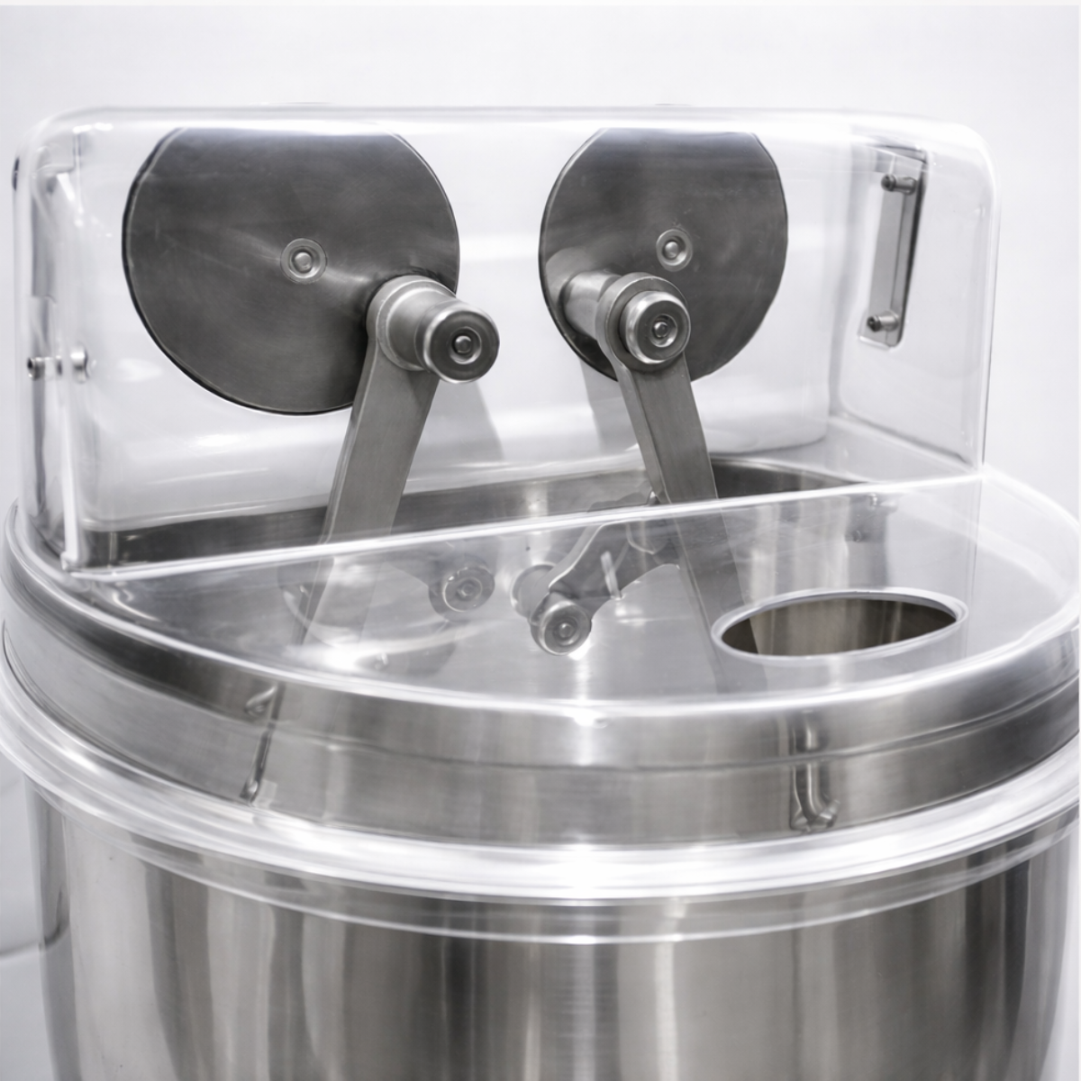 Malaxor pentru aluat cu brat dublu, capacitate 30 LT, inox, 90 kg, 5 viteze variabile, bol fix - 5