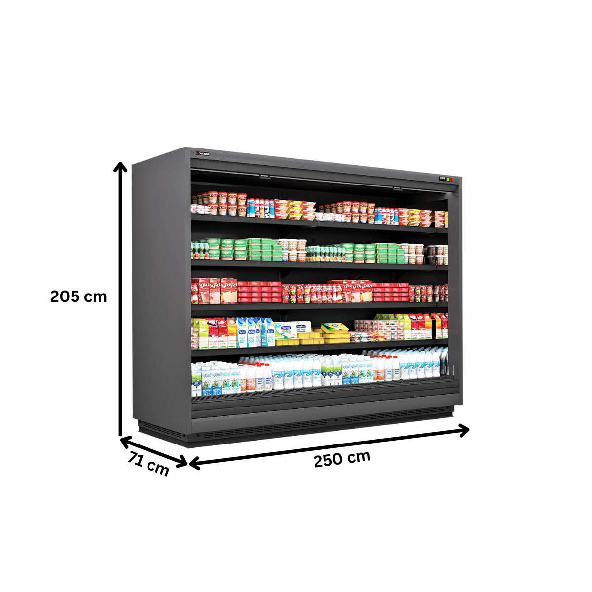 Raft frigorific pentru carne-mezeluri-lactate-bauturi 250 cm - motor exterior - 4