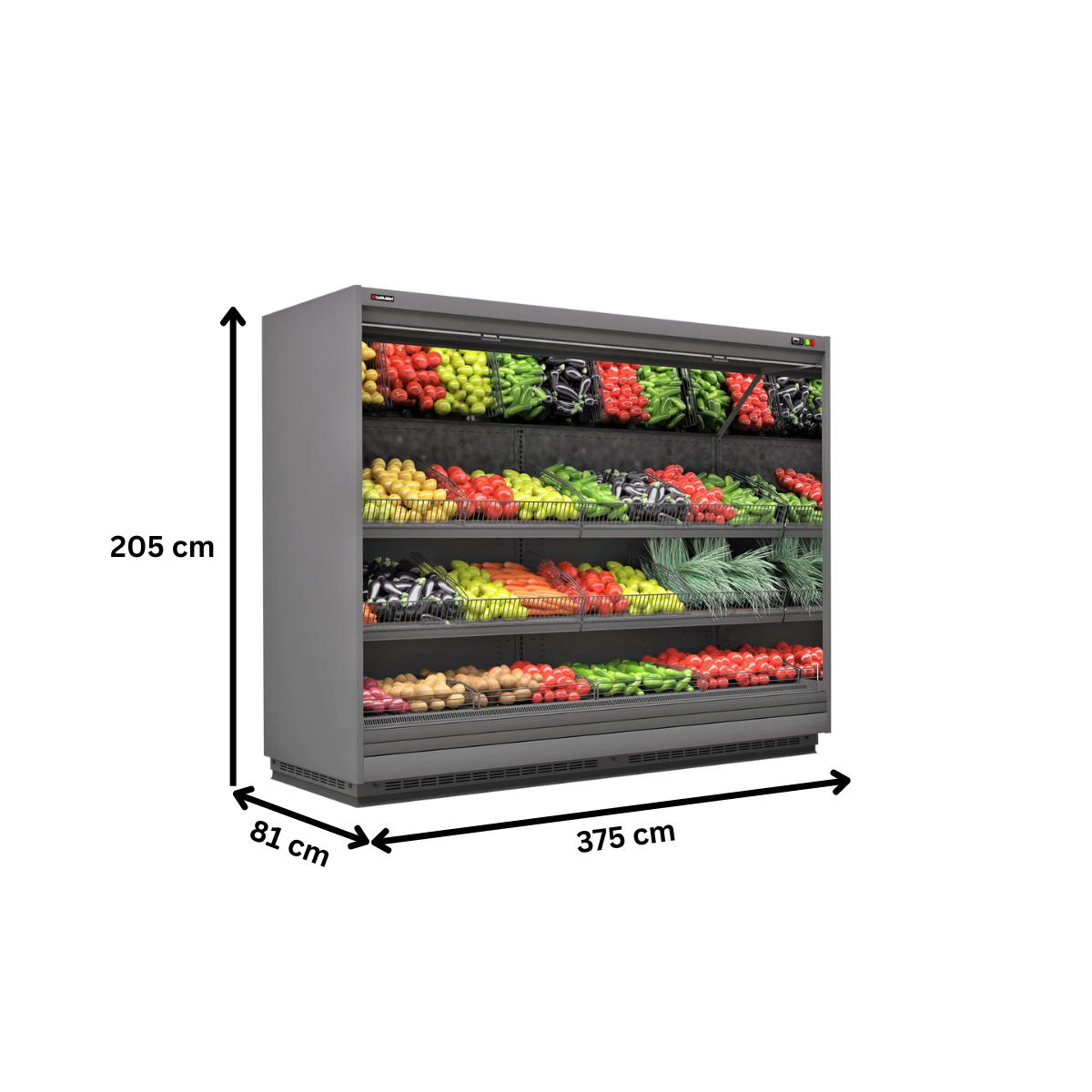 Raft frigorific pentru legume si fructe 375 cm - motor exterior - 4
