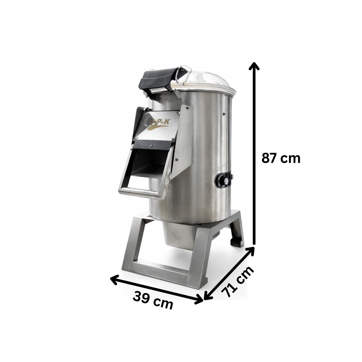 Masina electrica profesionala din otel inoxidabil pentru curatat cartofi, capacitate 10 - 15 kg - 8