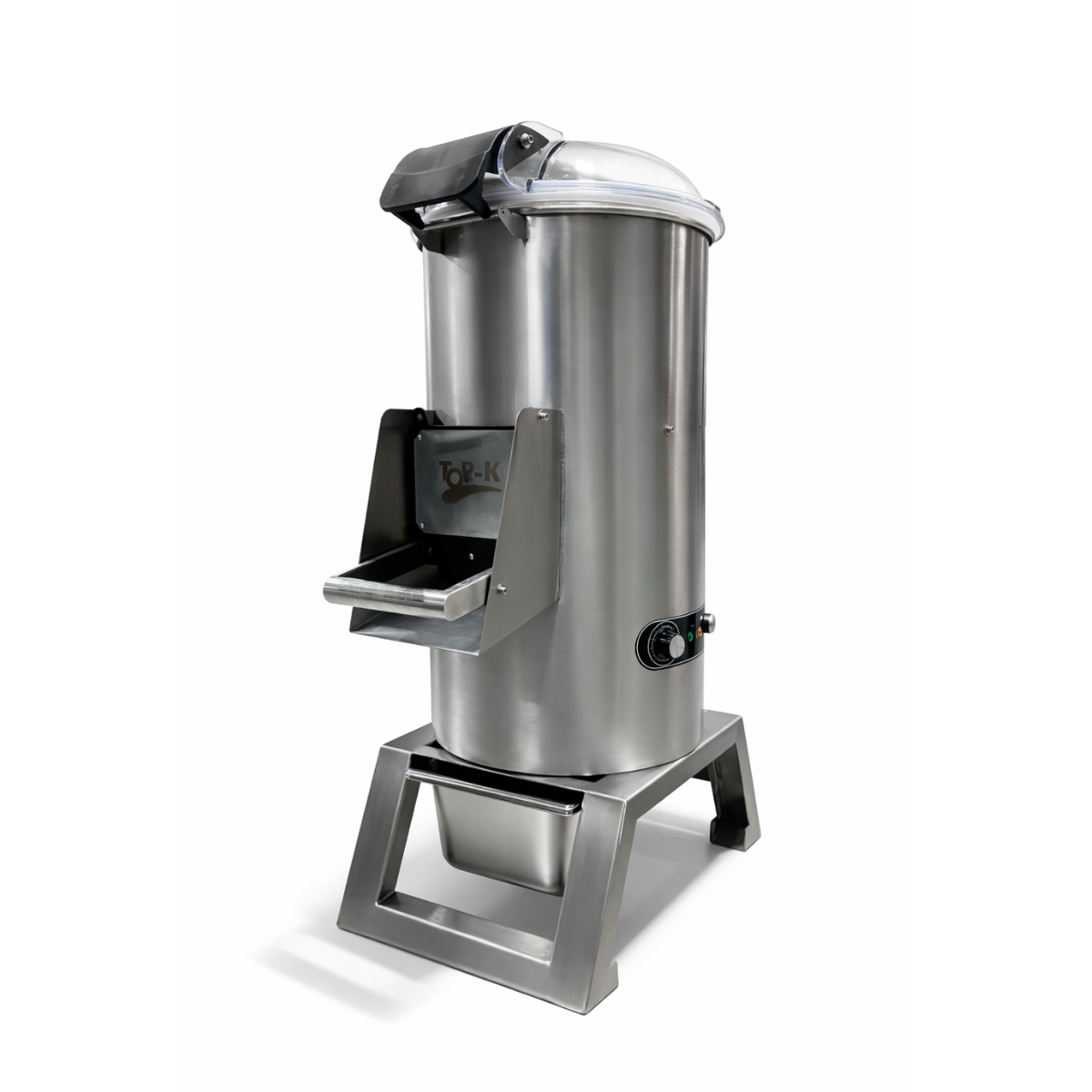 Masina electrica profesionala din otel inoxidabil pentru curatat cartofi, capacitate 15 - 20 kg - 0