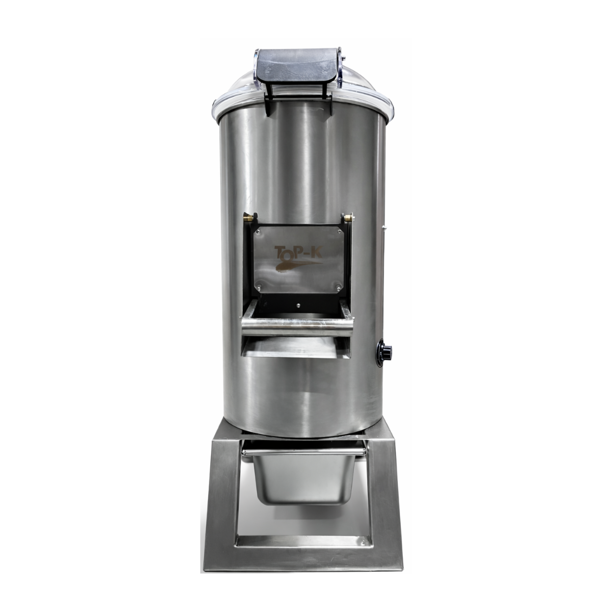 Masina electrica profesionala din otel inoxidabil pentru curatat cartofi, capacitate 15 - 20 kg - 1